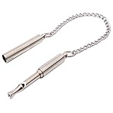 Goclothod Dog Training Whistle Professional Doggie Ultrasonic Whistle Stainless Steel Calling Whistle to Stop Barking (Silver)
