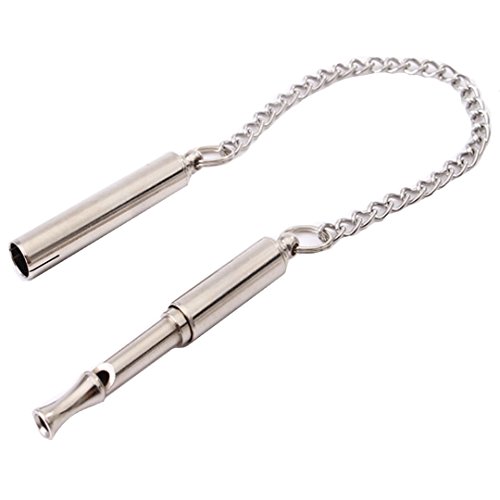 Goclothod Dog Training Whistle Professional Doggie Ultrasonic Whistle Stainless Steel Calling Whistle to Stop Barking (Silver)
