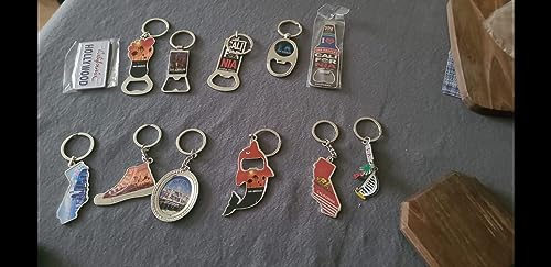 CLGIFT Set of 12 Los Angeles Souvenir Keychain, I Heart LA Keychain, I Heart Los Angeles Keychain