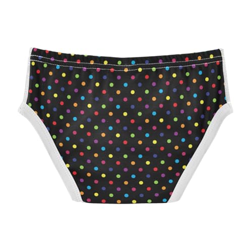 Boys' Exclusive Briefs Toddler Underwear 95% Combed Cotton Boxerbriefs 2T Colorful Dots 272