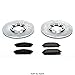 Power Stop K2279 Front Z23 Carbon Fiber Brake Pads with Drilled & Slotted Brake Rotors Kit For INFINITI QX4 1997-2003, Nissan Pathfinder 1998-2004 [Model Specific]