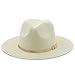 Gold Belt Decorative Straw Hat Beach Panama Cap Men Women Outdoor Wide Brim Hat Jazz Caps