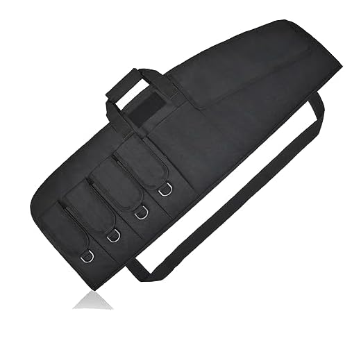 AUMTISC Soft Gun Rifle Case Padded, Ar15 Tactical Shotgun Bag, Carrying Range Gun Bags Cases for Scoped Rifles Hunting Shooting, Black 36