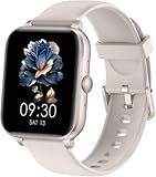 Poounur smartwatch uomo donna con chiamate Bluetooth, orologio fitness HD con cardiofrequenzimetro/sonno, fitness tracker con contapassi, impermeabile IP68