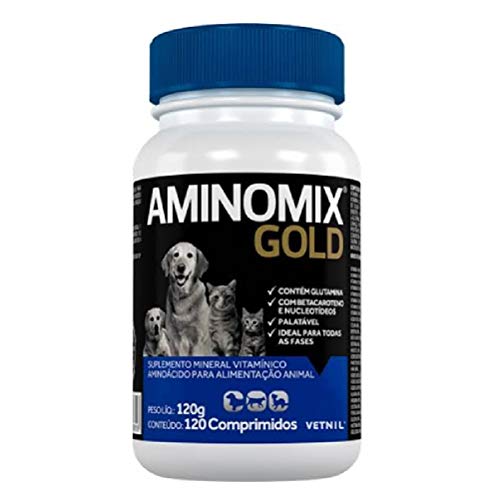 Combo 3un Suplemento Aminomix Gold 120Cps Vetnil