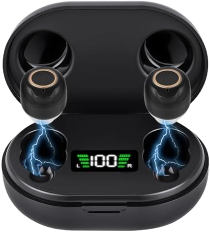 Aolso Hörgeräuschverstärker, Wiederaufladbares Gerät zur Geräuschunterdrückung, Aufbewahrungsbox, USB Ladestation, Lautstärkestufen, ergonomische Passform Kopfhörer Kabellos(Paar,