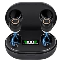 Aolso Hörgeräuschverstärker, Wiederaufladbares Gerät zur Geräuschunterdrückung, Aufbewahrungsbox, USB Ladestation, Lautstärkestufen, ergonomische Passform Kopfhörer Kabellos(Paar, Schwarz)