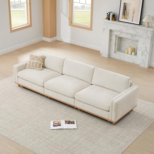 CHITA Super Large Luxury 3 Seat Sectional Modular Sofa, Down