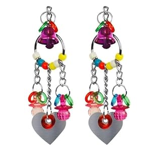 2 PCS Shredding Chewing Toys durable Parrot Bite Toy Birds Hanging Swing Toys Bird Cage Bite Accessories for Small Parakeets, Cockatiels, Budgies, Conures, Finches