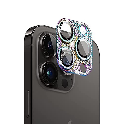 iPhone 16 Pro 用/iPhone 16 Pro Max 用 カメラ保護ガラスフィルム カメラレンズ保護カバー アルミニウム合金+強化ガラス製 カメラカバー キズ防止 露出オーバー防止 耐衝撃 防塵 防滴 薄型 3D全面保護 【1枚】 マルチ i