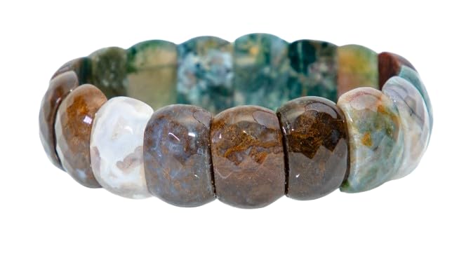 ARE - Aeora Rocks : Indian Agate Band Bracelet - Original Indian Agate Bracelet for Balance, Healing, and Style - for Men and Women (B0D9YBYSTF) Amazon Price History, Amazon Price Tracker