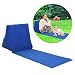 Produktbild Soundwinds Tragbare Strandmatte aufblasbare Sonnenliege Strandbett Klappbar Gartenbett Dreiecks-Sonnenbadematte Rückenkissen Kissen Stuhl für Picknick Camping, blau