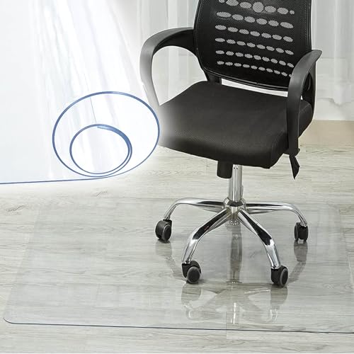 Bürostuhlmatte für Hartholzböden, 30 x 30 cm/75 x 120 cm/180 x 200 cm, PVC-Tischschutz, Bodenschutzmatte, 1 mm, transparente Matten für Arbeitszimmer, Schreibtisch/Küche/Möbel(Größe:114x180cm)