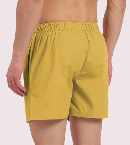 Image of Freecultr Cotton Boxer Shorts for Men Dual Pockets Moisture Wicking Microfibre | Regular Fit | Breathable & Comfortable Half Short Pants Ultrasoft Waistband