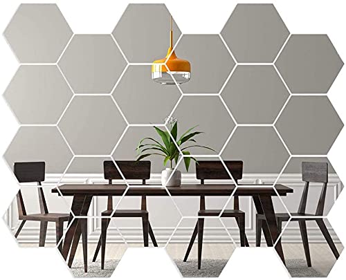 10 Spiegelfolien Selbstklebend 20x20cm - Acryl Spiegel Für Wanddekoration & Möbel