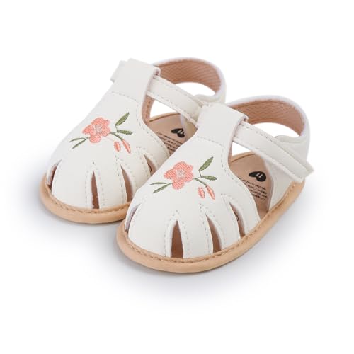 Image of Infant Baby Girls Boys Summer Sandals Premium Unisex Non Slip Rubber Soft Sole Breathable Toddler First Walker Outdoor Beach Shoes