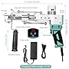 zowwfast Rug Tufting Gun Starter Kit with Carpet Trimmer, 2 in 1 Cut Pile Loop Pile Rug Tufting Kit, Non-Slip Grip Carpet Tufting Gun Kit with Digital Screen Controls Speed, Rug Maker Machine& Cloth