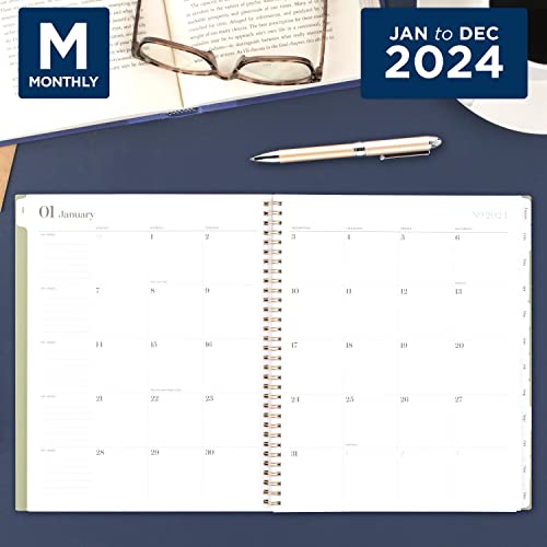 Cambridge 2024 Weekly & Monthly Planner, 8-1/2" X 11", Large, Workstyle, Focus, Cucumber (1606-905-46-24) #TOP2