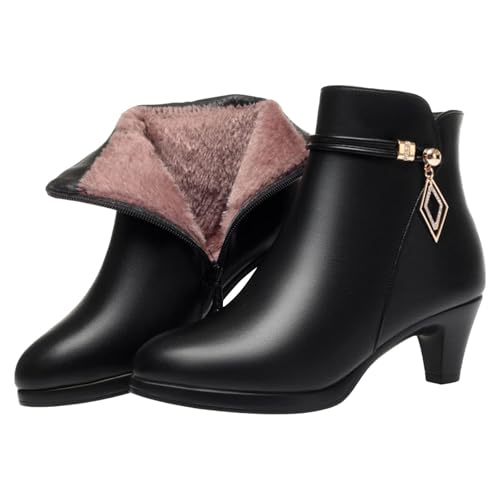 Bottines femme compensées confortables avec zip et semelle antidérapante