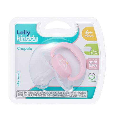 Chupeta Zoo Bico Silicone Redondo +6 meses Lolly Rosa