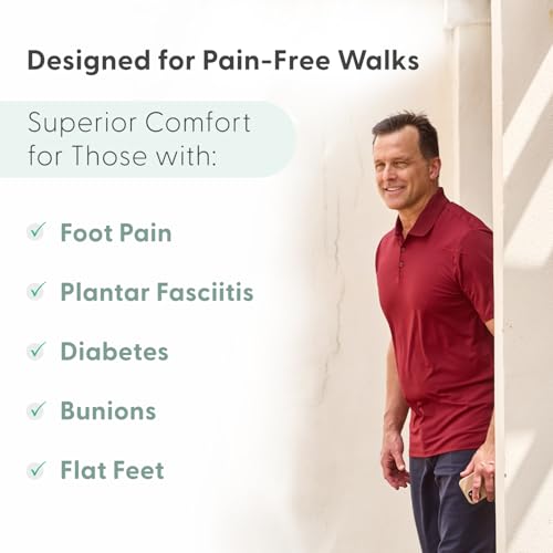 Orthofeet Men's Orthopedic Hands-Free Birdie Golf Shoes with Arch Support with Arch Support4