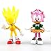 6 Pack Sonic Hedgehog Party Cake Toppers figures Characters set cake decorations and Party Favors for Kids Birthday Party Supplies Decorations