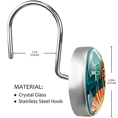 Crochets pour rideau de douche thème déesse grecque pour une salle de bain zen - 4