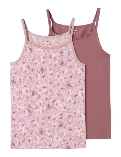 NAME IT NKFSTRAP TOP 2P Mauve Flower NOOS