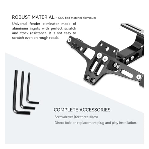 Support de plaque d'immatriculation DRZ 400 et DL1000 arrière
