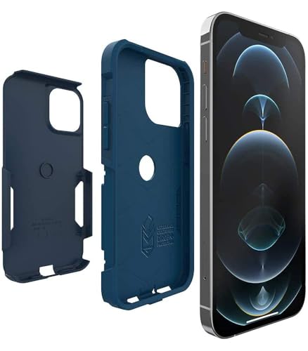 Image of OtterBox iPhone 12 & iPhone 12 Pro Commuter Series Case - Blue | Thin & Protective iPhone Case, Dual-Layer, Impact Absorbing iPhone Case