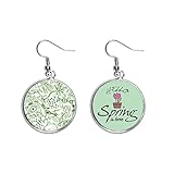 Size: Earring size: diameter 2.7 cm / 1.1 inch; thickness 0.2 cm / 0.1 inch;