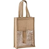 Kimood Sac Porte Bouteilles en Jute