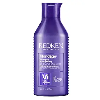 REDKEN Blondage Color Depositing Purple Shampoo For Blonde Hair | Hair Toner | For Blonde & Color Treated Hair | Neutralizes Brassy Tones In Blonde Hair | With Citric Acid