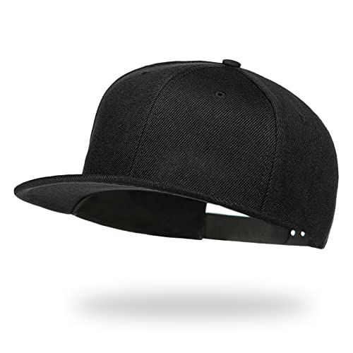 Best Men’s Black Flat Brim Hats