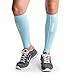 dimok Calf Compression Sleeves - Compression Socks Footless - Reduces Fatigue Varicose Veins Muscle Pain Cramps Shin Splints, Provides Fast Recovery (Blue, M/L)