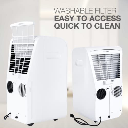 Cooper & Hunter 14,000 Btu 115V Dual Hose Heat Pump Portable Air Conditioner And Heater Including Remote Controller #TOP3