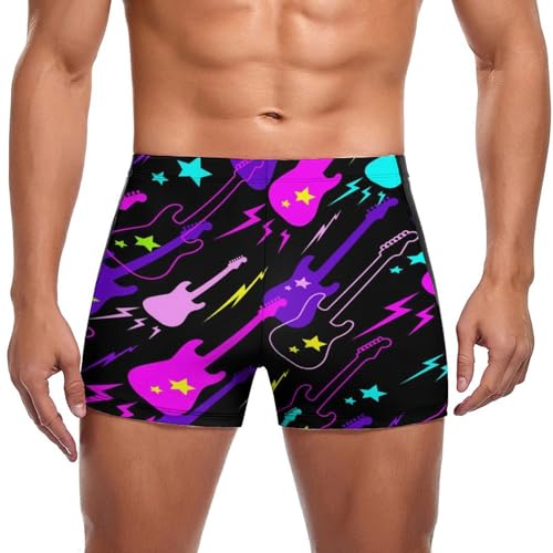 Boxer de bain homme motif guitare la solution anti irritation pour la plage