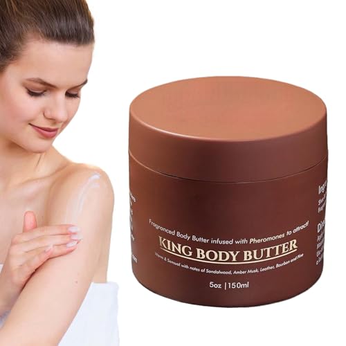 Crema para la mantequilla corporal: piel de la piel coronada con mantequilla corporal | Portabble Body Butter | Aceite de jojoba de equilibrio de la | Coronado Skinn Colonia Body Butter |