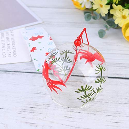 BESPORTBLE – Sinos de vento de peixe-dourado, enfeite com pingente de vidro para pendurar para amigo