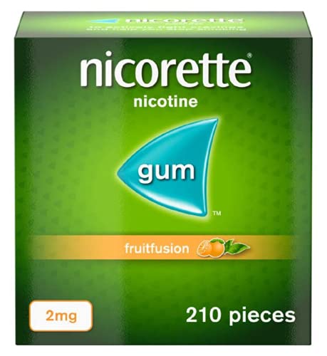 Nicorette Fruitfusion Gum 2mg Pieces 210 New-Stop Smoking AID