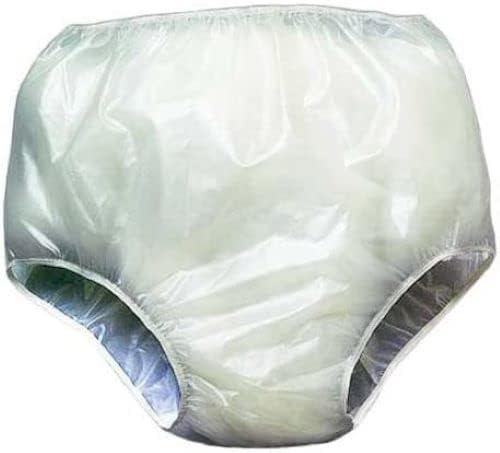 Soft Vinyl Waterproof Incontinence Pants. Pack of 3 - Medium