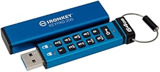 Kingston IronKey Keypad 200 hardware-encrypted USB Flash Drive XTS-AES 256-bit hardware encryption - IKKP200/128GB