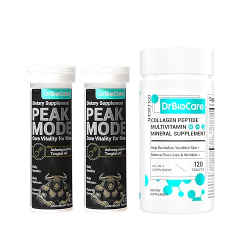 DrBioCare Peak Mode Effervescent Tablets and Collagen Peptides