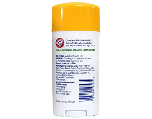 ARM & HAMMER Essentials Natural Deodorant Fresh 2.50 oz (Pack of 5) - Thumbnail 2