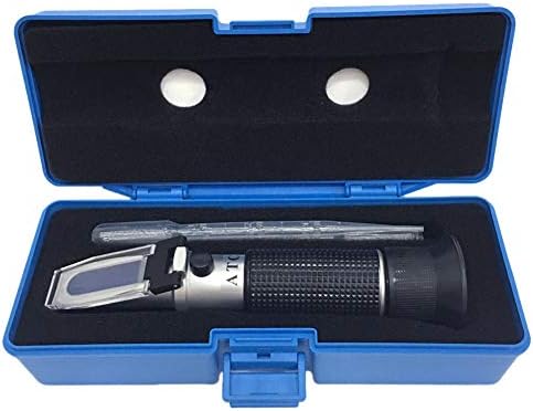 aichose Brix Refractometer with ATC, Dual Scale - Specific Gravity & Brix, Hydrometer in Wine Making and Beer Brewing, Homebrew Kit