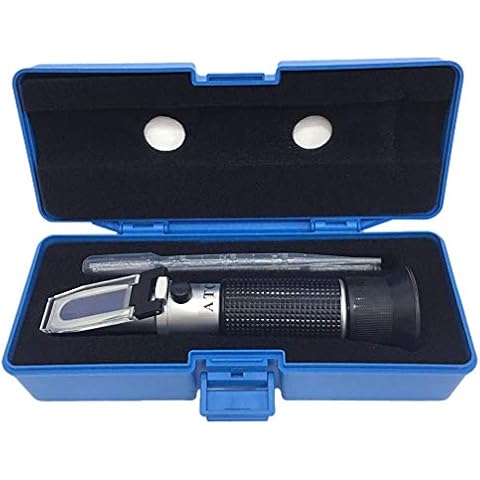 aichose Brix Refractometer with ATC, Dual Scale - Specific Gravity & Brix, Hydrometer in Wine Making and Beer Brewing, Homebrew Kit Cover