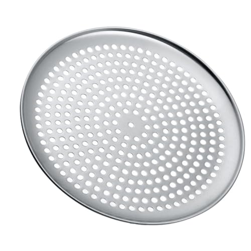 Yardwe Pizza Pan for Oven, 8 inch Nonstick Round Pizza Baking Sheet, Stainless Steel Pizza Pan with Holes, Nonstick Bakeware for Home Baking Kitchen Oven Restaurant (8 inch)