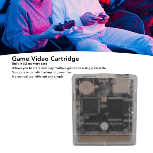 Video Games Memory Card, 1000 in 1 Game Video Cartridge with 8G Memory Card Flash Memory Card GB GBA SP Burning Card for Gameboy Advance SP, Support MAPPER MBC1/2/3/5 (Transparent White) - Thumbnail 3