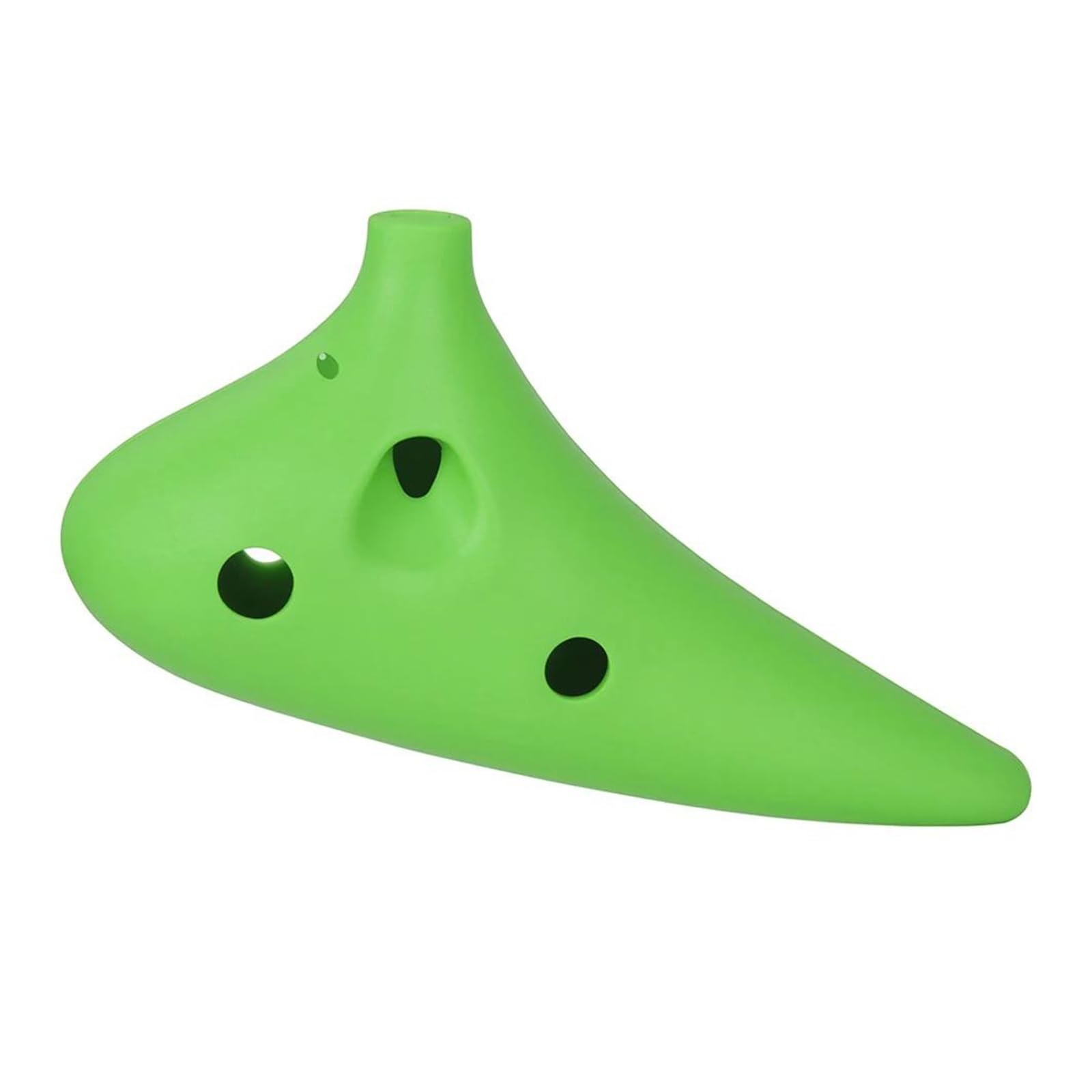 Okaryna 12 Otworowa Plastikowy Instrument ABS Z Futerałem Odpowiednia Dla Początkujących Kolorowa(Green)