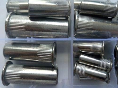 26pcs M4 M5 M6 M8 M10 M12 Rivet nuts Blind hole Rivets Nut Closed Riveting